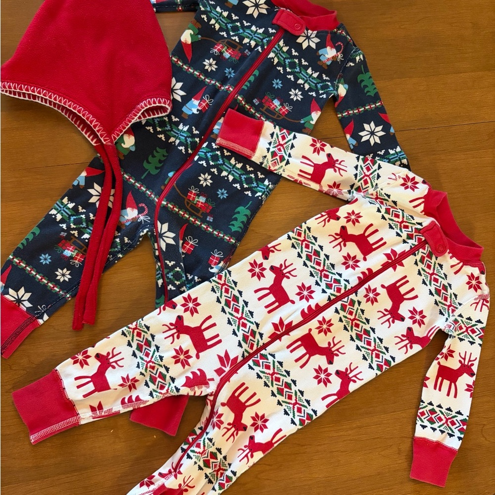 Hanna Anderson Christmas Gnome pajamas